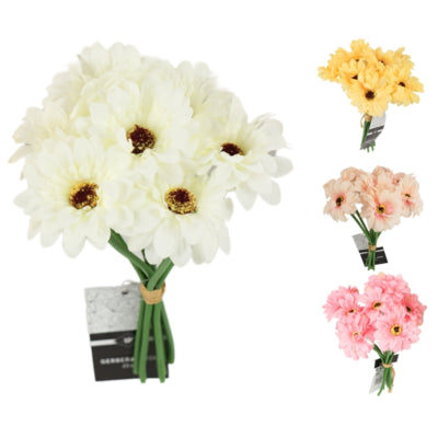 Load image into Gallery viewer, Kunstbloemen gerbera 7 bloemen 23 cm 4 assorti | 24 stuks
