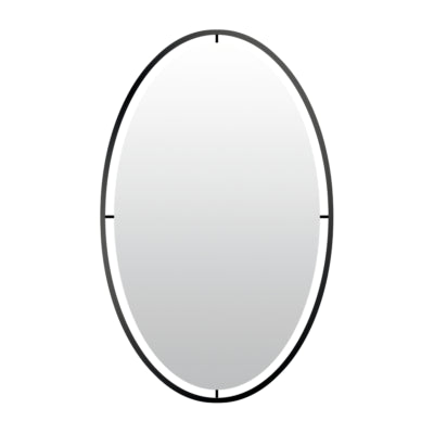 Load image into Gallery viewer, Len-fra wandspiegel salem zwart 60 cm | 2 stuks
