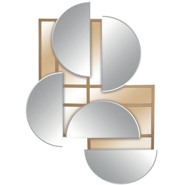 Len-fra wandspiegel miro bronskleurig 90 x 127 cm | 2 stuks