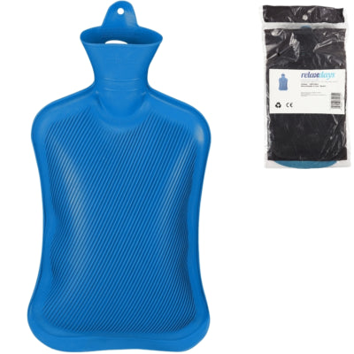 Load image into Gallery viewer, Relaxdays warmwater kruik blauw 2 l | 6 stuks
