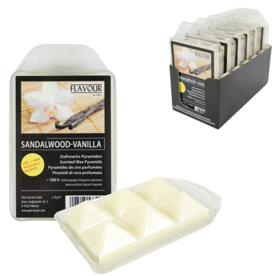 Load image into Gallery viewer, Gala waxmelts pyramide sandalwood vanille 6 stuks | 12 stuks

