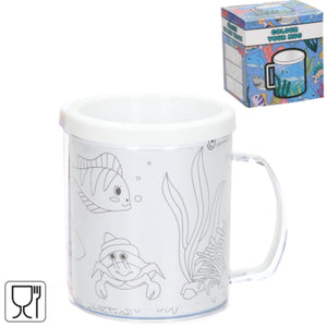 Kleur je eigen beker zeedieren 250 ml | 36 stuks