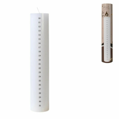 Load image into Gallery viewer, Senza adventskaars wit 5 x 25 cm | 12 stuks

