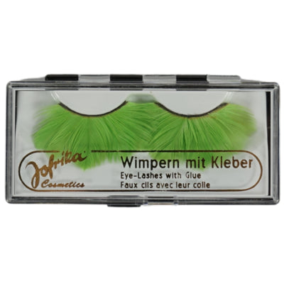 Load image into Gallery viewer, Jofrika cosmetics kunstwimpers veren groen 9,5 cm b-keus ve500 | 50 stuks
