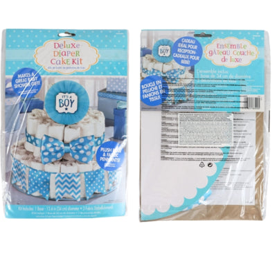 Cargue la imagen en el visor de la galería, Amscan diy pakket luiertaart its a boy set van 4 | 24 stuks
