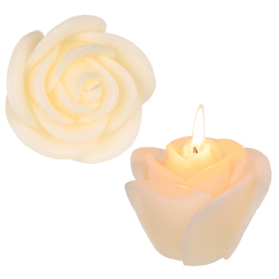 Out of the blue kaars roos crème 11 cm | 12 stuks