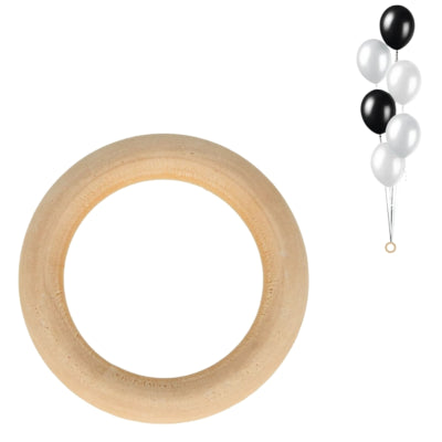 Laden Sie das Bild in Galerie -Viewer, Amscan ballongewicht ring hout 8 cm | 24 stuks
