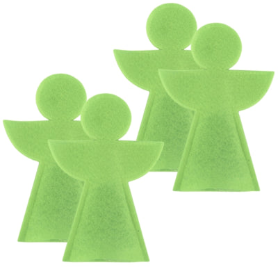 Load image into Gallery viewer, Kerst eierwarmer engel vilt groen 20 cm set van 4 | 18 stuks
