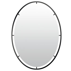 Len-fra wandspiegel salem zwart 80 cm | 2 stuks