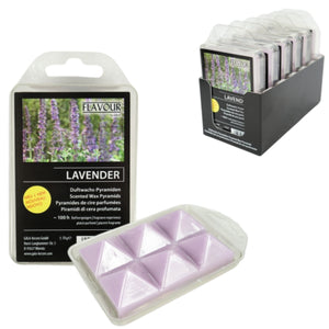 Gala waxmelts pyramide lavendel 6 stuks | 12 stuks