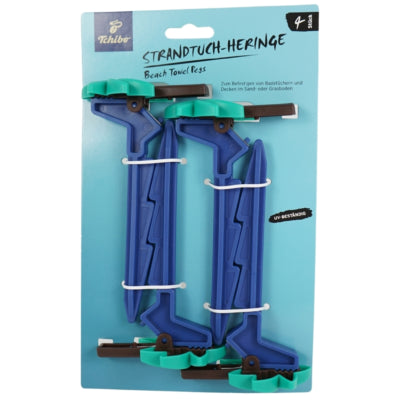 Load image into Gallery viewer, Tchibo strandlaken haringen 16 cm 4 stuks | 27 stuks
