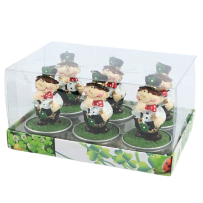 Load image into Gallery viewer, Theelichten geluksbrenger schoorsteenveger 6,5 cm set van 6 | 24 stuks
