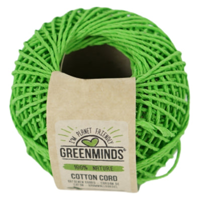 Greenminds katoenen koord groen 20 m | 30 stuks