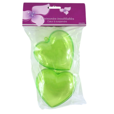 Load image into Gallery viewer, Hanger hart groen 10 cm 2 stuks | 24 stuks
