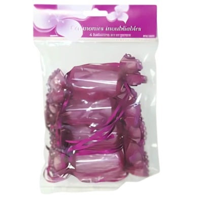 Mini cadeauverpakking paars 13 cm set van 4 | 48 stuks