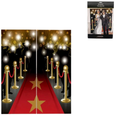 Afbeelding laden in galerijviewer, Amscan wanddecoratie hollywood scene 165 cm 2-delig | 24 stuks
