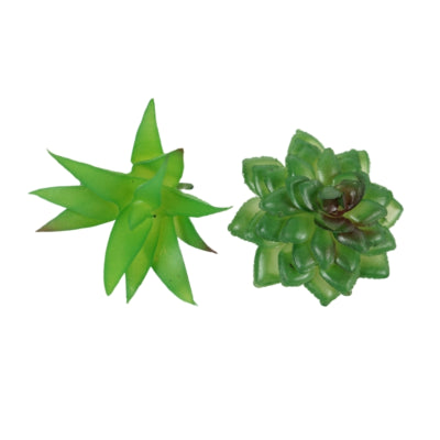 Load image into Gallery viewer, Kunst vetplant op clip groen 6,5 cm 2 assorti | 36 stuks

