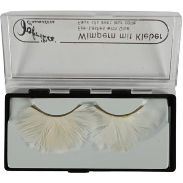 Jofrika cosmetics kunstwimpers veren wit 9,5 cm b-keus ve500 | 50 stuks