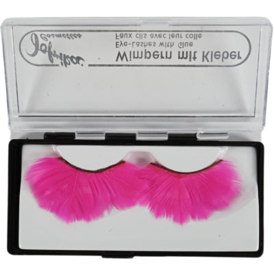 Load image into Gallery viewer, Jofrika cosmetics kunstwimpers veren neon roze 9,5 cm b-keus ve500 | 50 stuks
