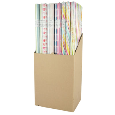 Cadeaupapier everyday 200 x 70 cm 8 assorti | 60 stuks