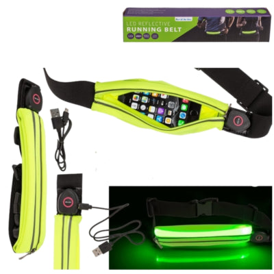 Hardloop heuptas met oplaadbare led verlichting | 24 stuks