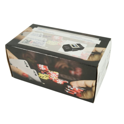 Load image into Gallery viewer, Relaxdays kaartenschudmachine op batterij zwart 2 decks | 6 stuks
