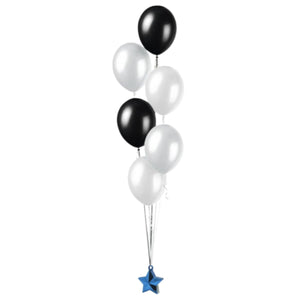 Amscan ballongewicht ster blauw 10 cm | 24 stuks