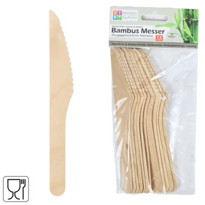 Load image into Gallery viewer, Bamboe messen 16.5 cm 12 stuks | 24 stuks
