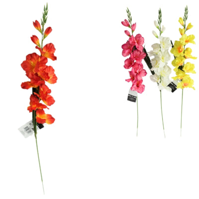Load image into Gallery viewer, Kunstbloem gladiool 79 cm 4 assorti | 24 stuks
