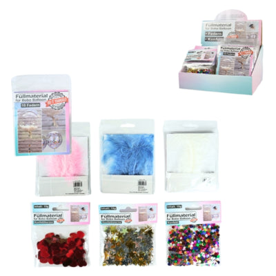 Bobo ballon vulmateriaal 6 assorti | 48 stuks