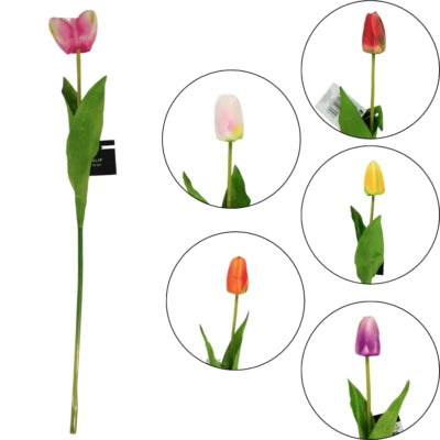 Load image into Gallery viewer, Kunstbloem tulp 54 cm 6 assorti | 48 stuks
