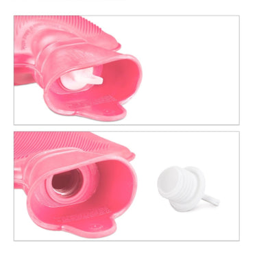 Relaxdays warmwater kruik roze 1 l | 12 stuks