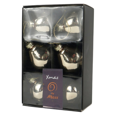 Load image into Gallery viewer, Xmas by mooss xmas by moos kerstballen groen 6 cm 6 stuks | 30 stuks
