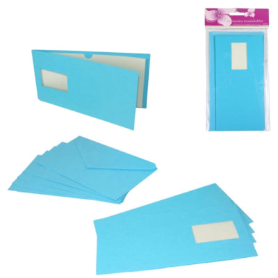 Chargez l'image dans la visionneuse de la galerie, Kaarten met enveloppen blauw 21 cm 5 stuks | 48 stuks
