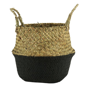 Mand zeegras bruin zwart 19 cm | 8 stuks