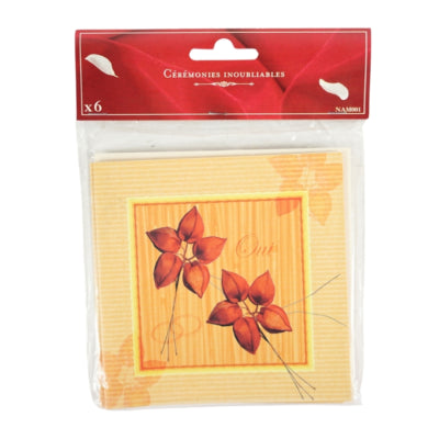 Load image into Gallery viewer, Kennisgevingskaarten huwelijk nature 12 cm 6 stuks | 24 stuks
