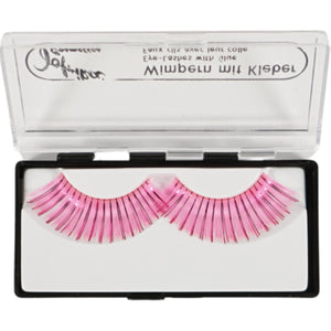 Jofrika cosmetics kunstwimpers roze glitter 9,5 cm b-keus ve500 | 50 stuks