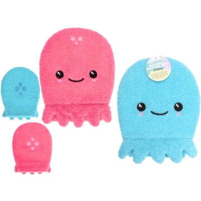 Laden Sie das Bild in Galerie -Viewer, Washand octopus 21 cm 2 assorti | 48 stuks
