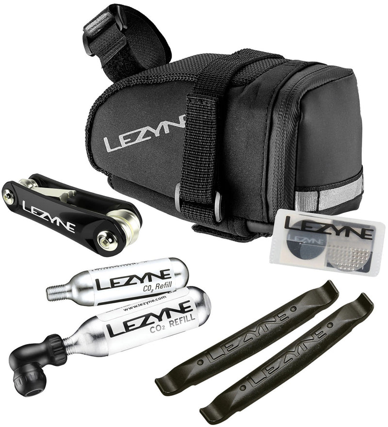 Load image into Gallery viewer, Lezyne caddy m co2 kit saddle bag
