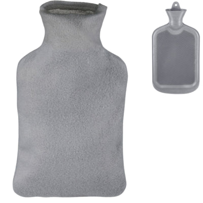 Load image into Gallery viewer, Relaxdays warmwater kruik met hoes grijs 1,5 l | 12 stuks
