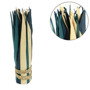 Bundel gedroogd blad blauw beige 35 cm | 48 stuks