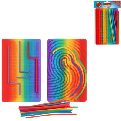 Load image into Gallery viewer, Fingerprint maze spel met 18 sticks 20 cm 2 assorti | 24 stuks
