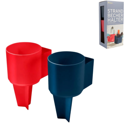 Load image into Gallery viewer, Tchibo (r) strand bekerhouder 18 cm set van 2 ve24 | 24 stuks

