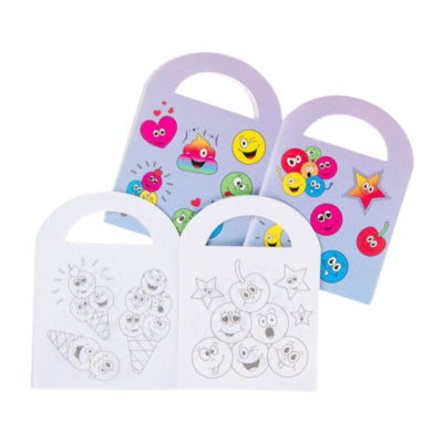 Duckiez kleurboekje met stickers lachgezicht