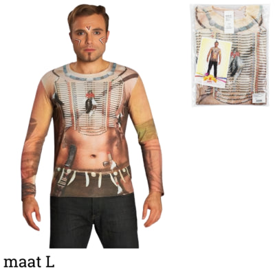 Chargez l'image dans la visionneuse de la galerie, Kostuum indiaan shirt volwassenen maat l | 13 stuks
