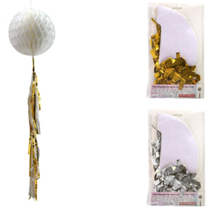Lampion met kwast 80 cm 2 assorti | 24 stuks
