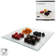 Noor gourmet serveerschaal 4-vaks glas 36 cm | 8 stuks
