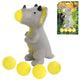 Dinoworld dinosaurus popper met 5 balletjes 14 cm | 12 stuks