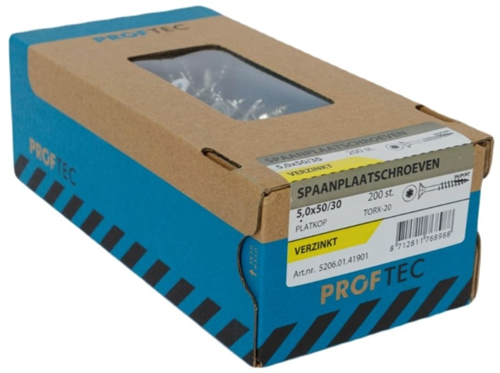 Load image into Gallery viewer, Proftec spaanplaatschroef 5.0x50 30 torx
