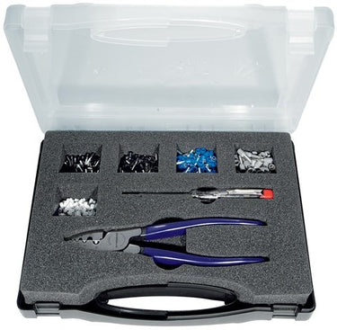 Promat tecwerk assortiment adereindhulzen | 502 delig 0,50-4,00 mm² | tang, fasetester | assortimentskoffer - 4000810404